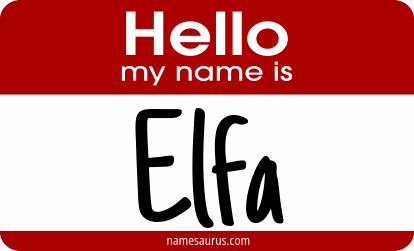 Hello my name is Elfa png download