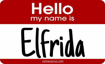 Hello my name is Elfrida png download