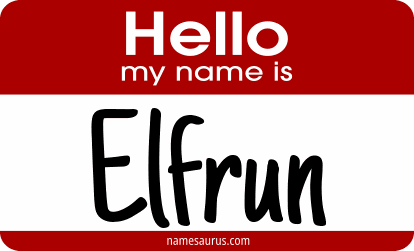 Hello my name is Elfrun png download