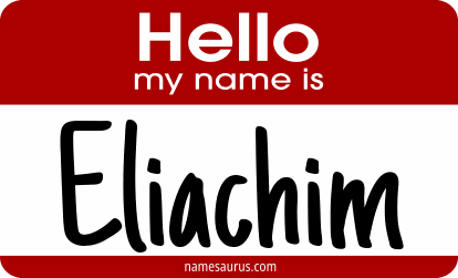 Hello my name is Eliachim png download