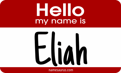 Hello my name is Eliah png download