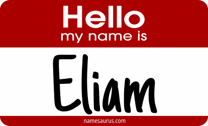 Hello my name is Eliam png download