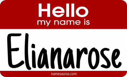 Hello my name is Elianarose png download