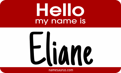 Hello my name is Eliane png download