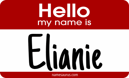 Hello my name is Elianie png download