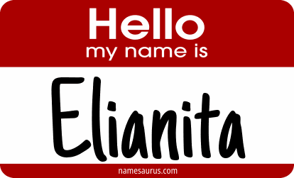Hello my name is Elianita png download