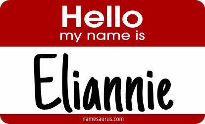 Hello my name is Eliannie png download