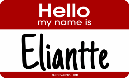 Hello my name is Eliantte png download