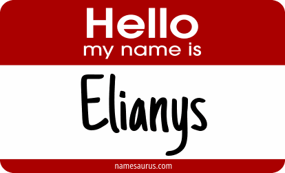Hello my name is Elianys png download