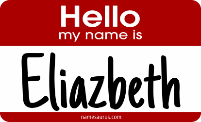 Hello my name is Eliazbeth png download