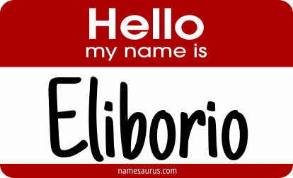 Hello my name is Eliborio png download