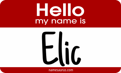 Hello my name is Elic png download
