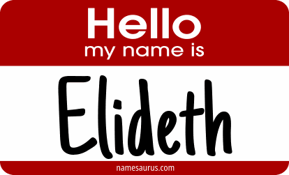 Hello my name is Elideth png download