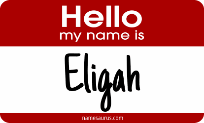 Hello my name is Eligah png download