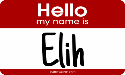 Hello my name is Elih png download