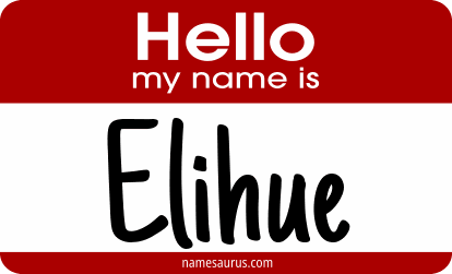 Hello my name is Elihue png download