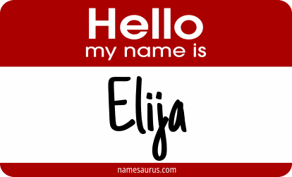 Hello my name is Elija png download