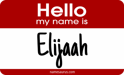 Hello my name is Elijaah png download