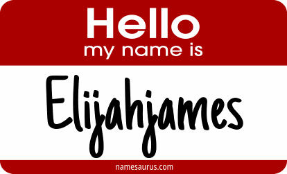 Hello my name is Elijahjames png download