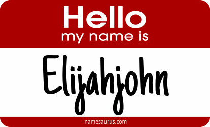 Hello my name is Elijahjohn png download