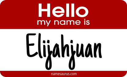 Hello my name is Elijahjuan png download
