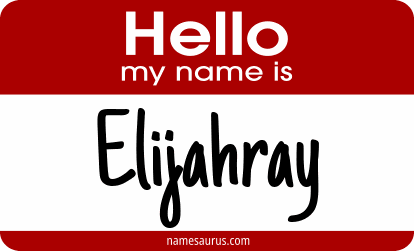 Hello my name is Elijahray png download