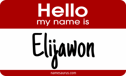 Hello my name is Elijawon png download