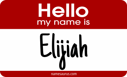 Hello my name is Elijiah png download