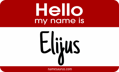 Hello my name is Elijus png download