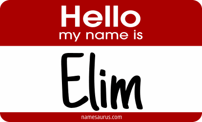 Hello my name is Elim png download