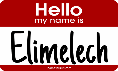 Hello my name is Elimelech png download