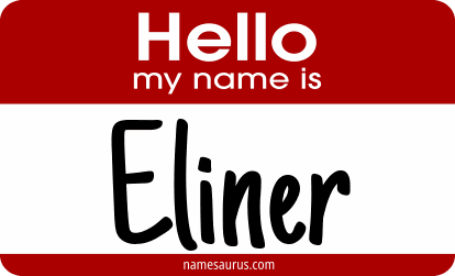Hello my name is Eliner png download