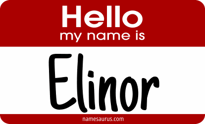 Hello my name is Elinor png download