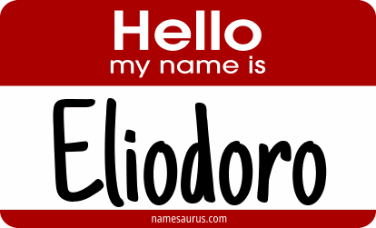 Hello my name is Eliodoro png download