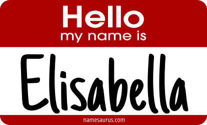 Hello my name is Elisabella png download