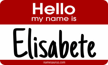 Hello my name is Elisabete png download