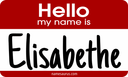 Hello my name is Elisabethe png download
