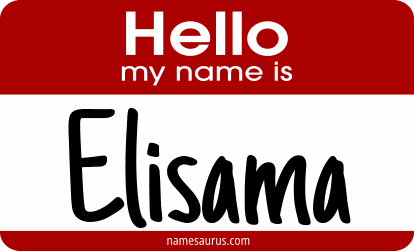 Hello my name is Elisama png download