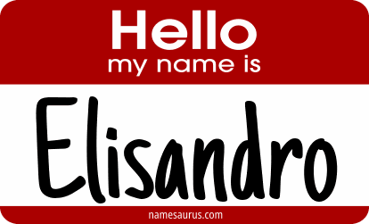 Hello my name is Elisandro png download