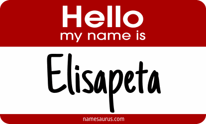 Hello my name is Elisapeta png download