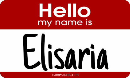 Hello my name is Elisaria png download