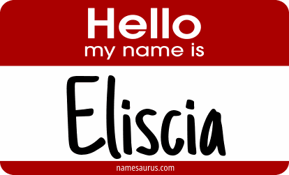 Hello my name is Eliscia png download