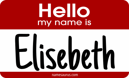 Hello my name is Elisebeth png download
