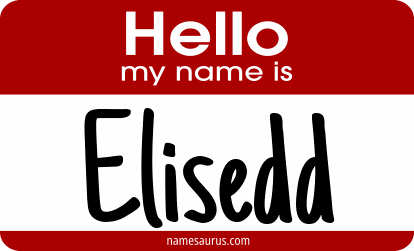 Hello my name is Elisedd png download