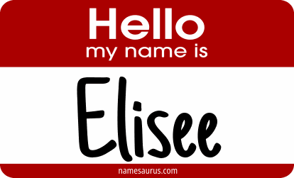 Hello my name is Elisee png download