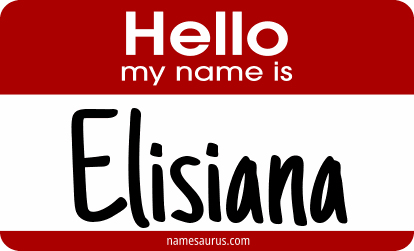 Hello my name is Elisiana png download