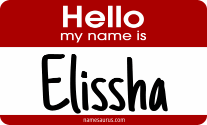 Hello my name is Elissha png download