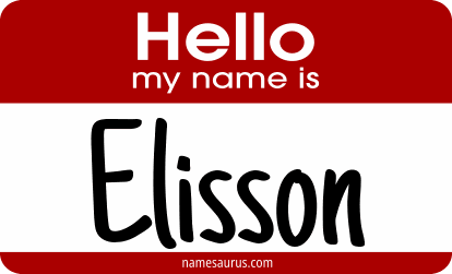 Hello my name is Elisson png download