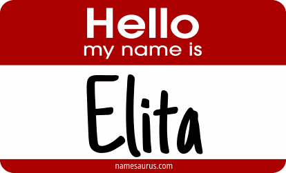Hello my name is Elita png download
