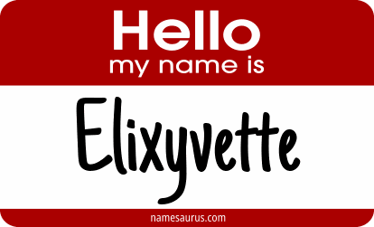 Hello my name is Elixyvette png download